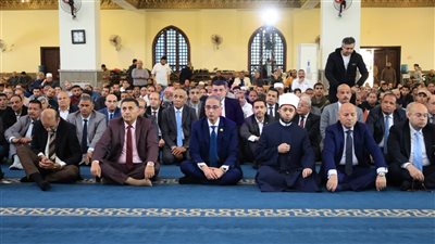 احتفالات العيد القومي الـ107 لمحافظة الجيزة..وزير الأوقاف ومحافظ الجيزة يؤديان صلاة الجمعة بمسجد خديجة بنت خويلد