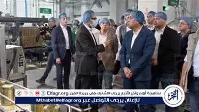 عاجل- رئيس الوزراء يتفقد مصنع فيردي فودز للصناعات الغذائية بمدينة بنها