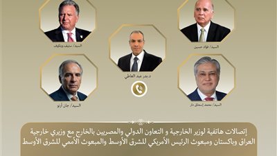 وزير الخارجية يواصل اتصالاته لبحث جهود خفض التصعيد واحتواء الموقف المتصاعد بالمنطقة