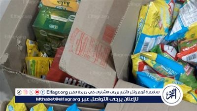 ضبط 3400 عبوة مواد غذائية منتهية الصلاحية بطنطا