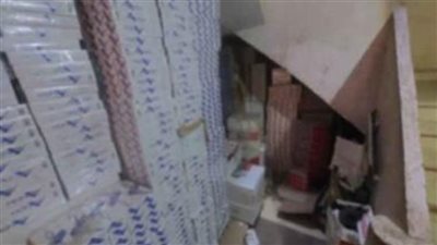 ضبط 105 آلاف عبوة سجائر مهربة داخل مخزن غير مرخص بالمنوفية