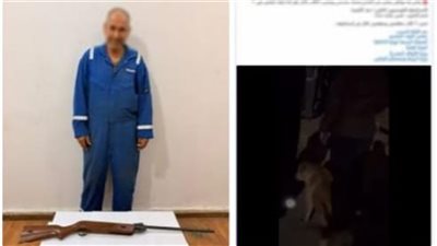 ضبط شخص أطلق النار على كلاب بالشارع في الإسماعيلية
