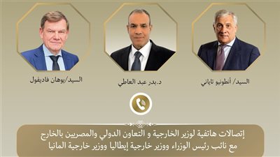 وزير الخارجية يبحث مع وزيرى الخارجية الألماني والإيطالي مستجدات الأوضاع في المنطقة وجهود خفض التصعيد