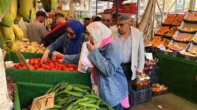 محافظ الدقهلية يتفقد المعرض الدائم للسلع الغذائية بحي شرق المنصورة