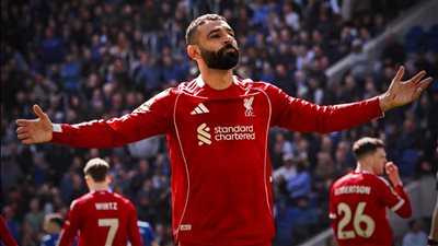 6 أرقام تلخص ليلة محمد صلاح في 