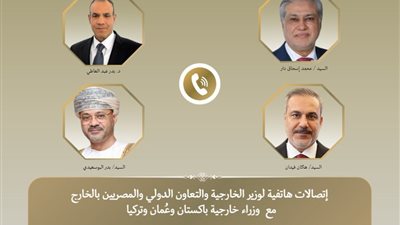 وزير الخارجية يجري اتصالات بعمان وتركيا وباكستان لاحتواء الموقف الإيراني