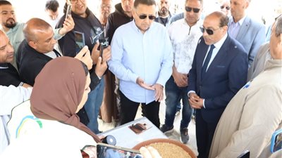 محافظ القليوبية يتابع توريد القمح ببنها: 45 طن حتى الآن وصرف المستحقات خلال 48 ساعة