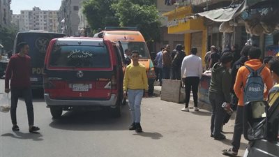 مصرع سيدة مسنه سقطت من الطابق الخامس في الشارع بالإسكندرية 