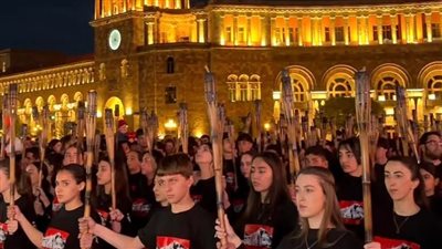  الأرمن يحيون ذكرى الإبادة في أرمينيا بمسيرات حاشدة ويؤكدون استمرار النضال