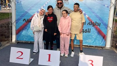 بنت الدقهلية علياء تحصد برونزية الجمهورية للسباحة البارالمبية