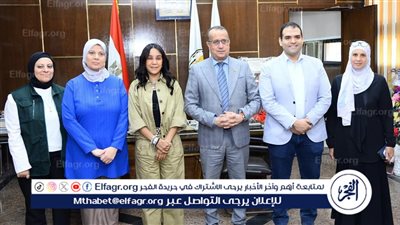 عميد طب أسيوط يستقبل وفدا من البنك العربي الأفريقي الدولي