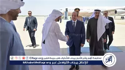 عاجل- السيسي وبن زايد يبحثان تعزيز التعاون التجاري والاستثماري بين مصر والإمارات