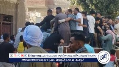 بالصور.. تشييع جثمان والد محمد شحاتة لاعب الزمالك بالمنيا