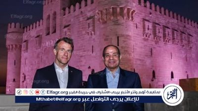 عاجل- السيسي يرحب بماكرون في الإسكندرية: “أهلًا بكم ضيفًا عزيزًا في عروس البحر المتوسط”