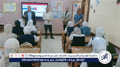 وكيل تعليم أسيوط يتابع سير الدراسة والامتحانات التى لاتضاف للمجموع لصفوف النقل ب3 مدارس بالفتح 