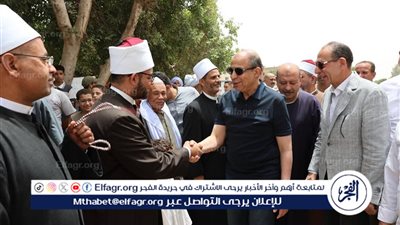 محافظ المنيا يفتتح المسجد الشرقي بقرية نزلة الدليل في بني مزار وسط مشاركة شعبية