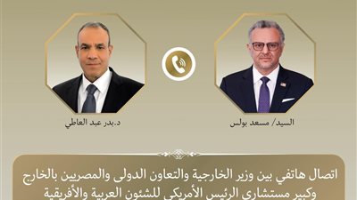 اتصال هاتفي بين وزير الخارجية وكبير مستشاري الرئيس الأمريكي للشئون العربية والأفريقية لبحث التطورات الإقليمية
